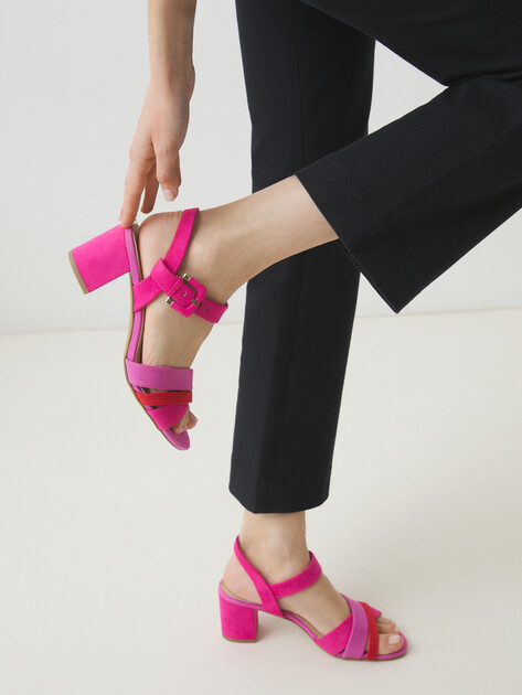 Босоножки MARCO TOZZI PADULI, Артикул 2-2-28323-42, фуксия | 4387099. Ракурс 2