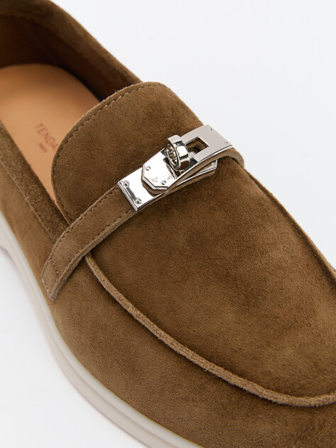 Женские лоферы TENDANCE, Артикул YS-2299A-257A, зеленовато-коричневый | 4389139. Ракурс 6