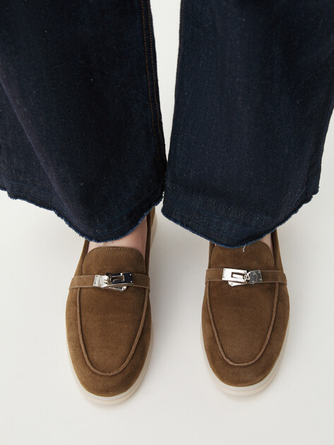 Женские лоферы TENDANCE, Артикул YS-2299A-257A, зеленовато-коричневый | 4389139. Ракурс 2