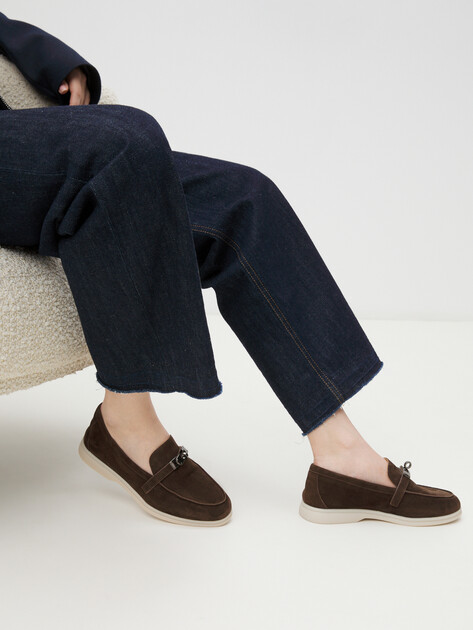 Женские лоферы TENDANCE, Артикул YS-2299A-257A, темно-коричневый | 4389147. Ракурс 2