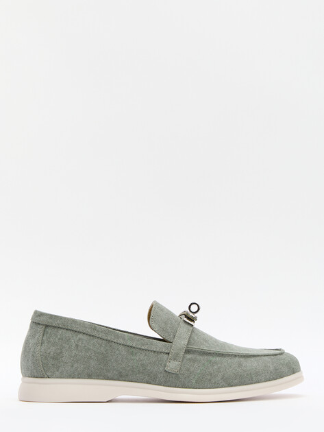 Женские лоферы TENDANCE, Артикул YS-2299A-258, серо-зеленый | 4389188. Ракурс 3 Женские лоферы TENDANCE, Артикул YS-2299A-258, серо-зеленый | 4389188. Ракурс 3