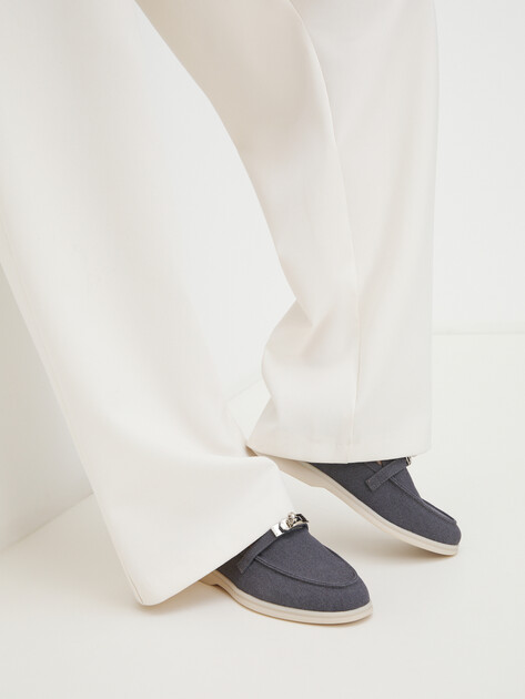 Женские лоферы TENDANCE, Артикул YS-2299A-258, темно-серый | 4389244. Ракурс 2