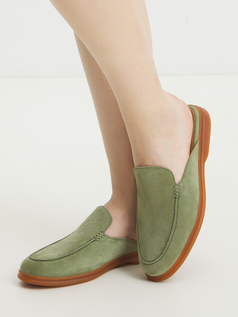 Мюли MAISON DAVID, Артикул TM3289D-1, серо-зеленый | 4390864. Ракурс 2