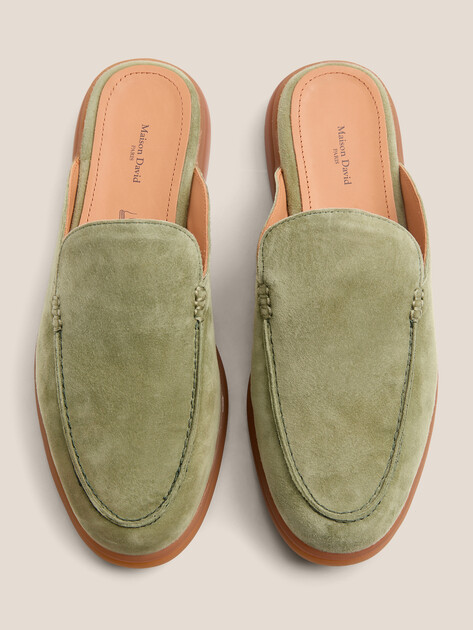 Мюли MAISON DAVID, Артикул TM3289D-1, серо-зеленый | 4390864. Ракурс 5