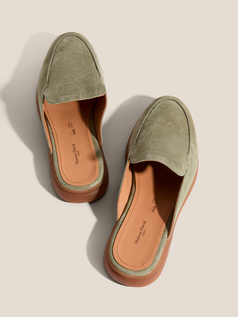 Мюли MAISON DAVID, Артикул TM3289D-1, серо-зеленый | 4390864. Ракурс 6