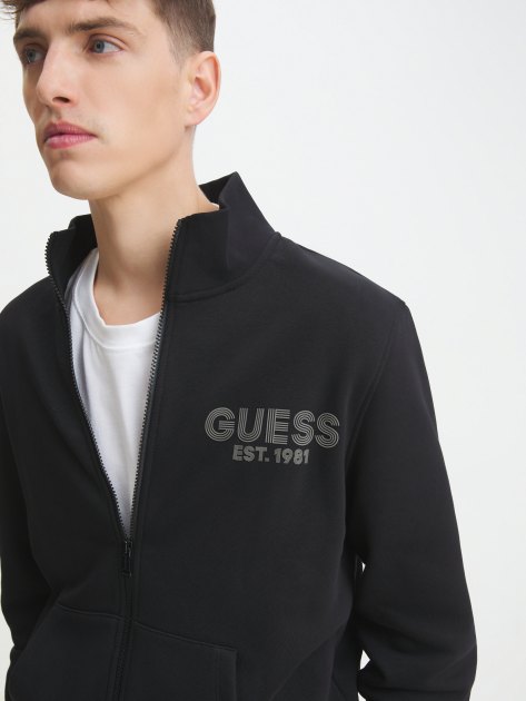 Мужская толстовка GUESS AL HIGH NECK FULLZIP SWEATSH, Артикул M4YQ80K9Z21, черный | 4391406. Ракурс 3 Мужская толстовка GUESS AL HIGH NECK FULLZIP SWEATSH, Артикул M4YQ80K9Z21, черный | 4391406. Ракурс 3