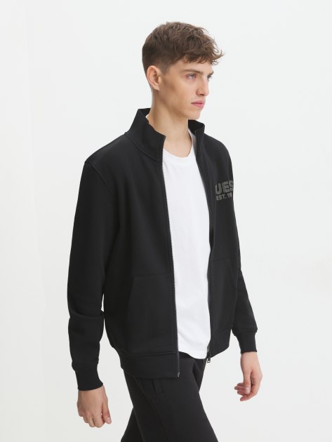 Мужская толстовка GUESS AL HIGH NECK FULLZIP SWEATSH, Артикул M4YQ80K9Z21, черный | 4391406. Ракурс 5 Мужская толстовка GUESS AL HIGH NECK FULLZIP SWEATSH, Артикул M4YQ80K9Z21, черный | 4391406. Ракурс 5