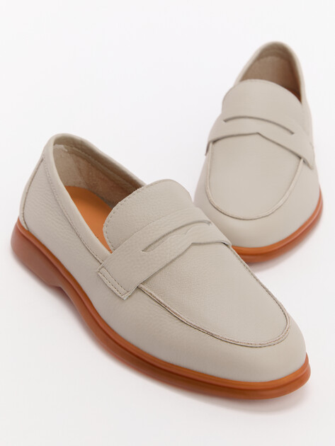 Женские лоферы MAISON DAVID, Артикул TM3269D-1, серо-бежевый | 4391554. Ракурс 6