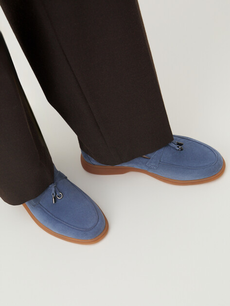 Женские лоферы MAISON DAVID, Артикул TM3269D-2, серовато-синий | 4392003. Ракурс 2