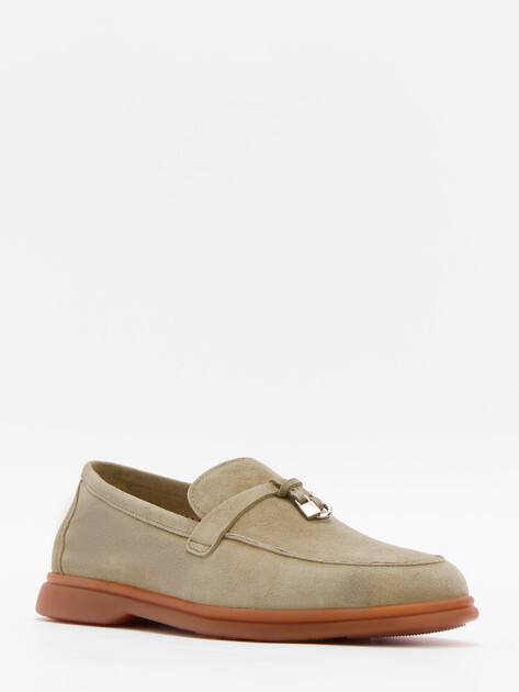 Женские лоферы MAISON DAVID, Артикул TM3269D-2, серовато-зеленый | 4392017. Ракурс 3