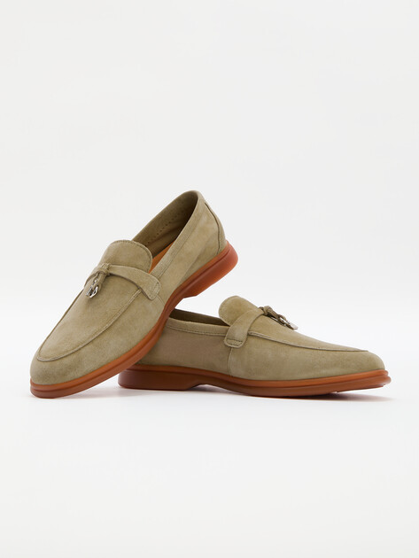 Женские лоферы MAISON DAVID, Артикул TM3269D-2, серовато-зеленый | 4392017. Ракурс 6