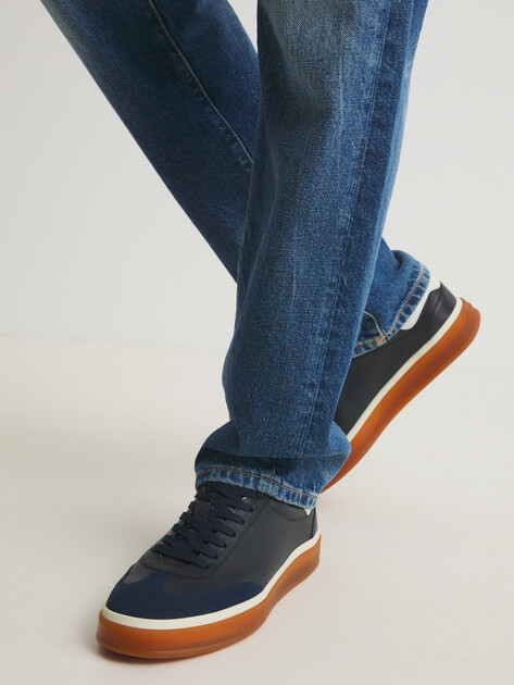 Мужские кеды MAISON DAVID, Артикул TM3285F-2, темно-синий | 4393136. Ракурс 2