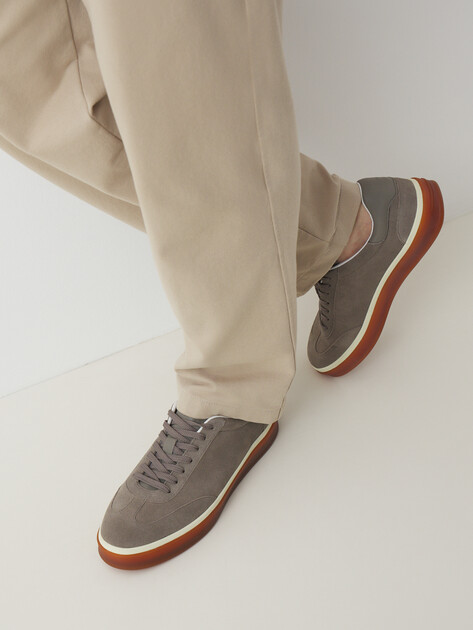 Мужские кеды MAISON DAVID, Артикул TM3285F-1, серо-коричневый | 4393265. Ракурс 2 Мужские кеды MAISON DAVID, Артикул TM3285F-1, серо-коричневый | 4393265. Ракурс 2