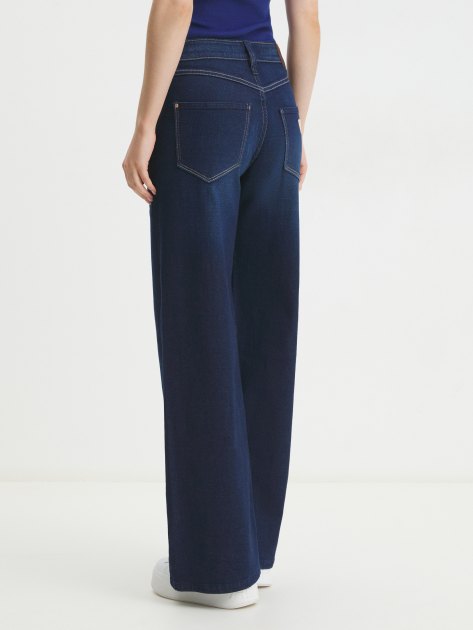 Женские широкие джинсы GUESS BELLFLOWER, Артикул W4BA82D5HF1, темно-синий | 4394210. Ракурс 4 Женские широкие джинсы GUESS BELLFLOWER, Артикул W4BA82D5HF1, темно-синий | 4394210. Ракурс 4
