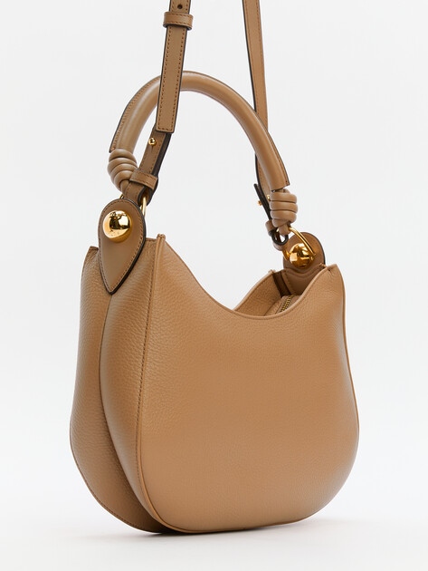 Женская сумка на плечо FURLA, Артикул FURLA SFERA S HOBO, темно-бежевый | 4399039. Ракурс 3