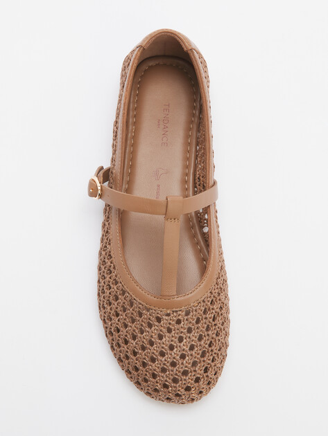 Женские балетки мэри-джейн TENDANCE, Артикул YS-48190A-1, коричневый | 4399655. Ракурс 5