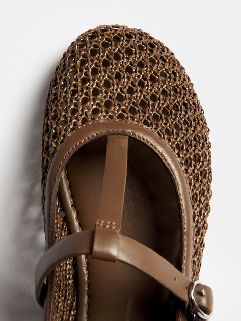 Балетки мэри-джейн TENDANCE, Артикул YS-48190A-1, темно-коричневый | 4399663. Ракурс 6