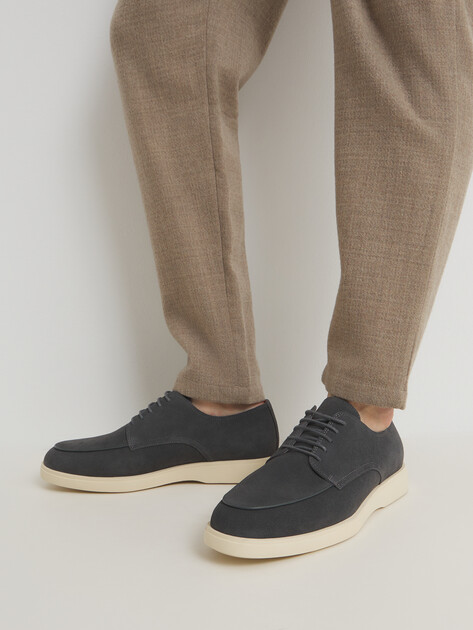 Мужские дерби MAISON DAVID, Артикул HB-202407, темно-серый | 4400110. Ракурс 2