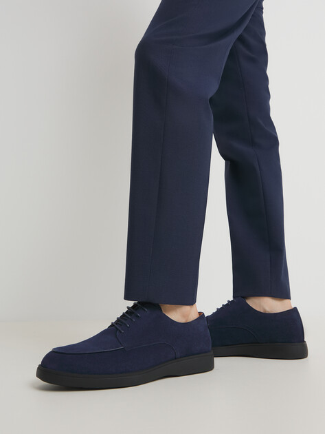 Мужские дерби MAISON DAVID, Артикул HB-202407, сапфировый | 4400146. Ракурс 2