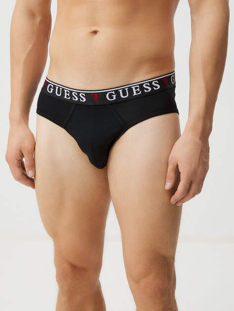 Мужские трусы 3 шт. GUESS BRIAN HERO BRIEF 3PACK, Артикул U97G00KCD31, мультицвет | 4400378. Ракурс 2