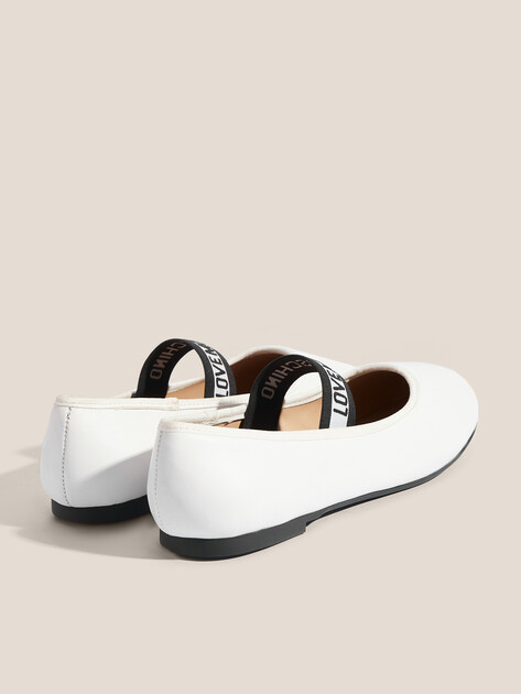 Балетки мэри-джейн LOVE MOSCHINO BALLET LOVE, Артикул JA11071G, белый | 4402219. Ракурс 5 Балетки мэри-джейн LOVE MOSCHINO BALLET LOVE, Артикул JA11071G, белый | 4402219. Ракурс 5