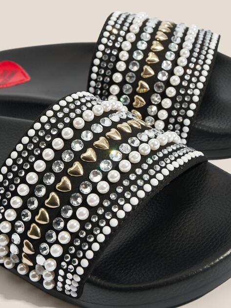 Женские шлепанцы LOVE MOSCHINO POOL SLIDE, Артикул JA28352G, черный | 4403770. Ракурс 3 Женские шлепанцы LOVE MOSCHINO POOL SLIDE, Артикул JA28352G, черный | 4403770. Ракурс 3