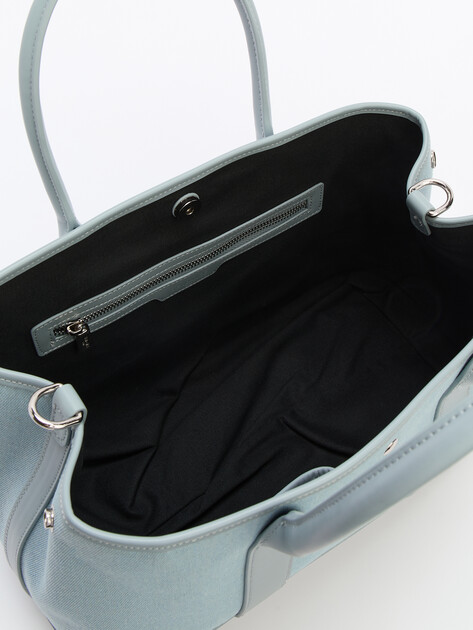 Женская сумка с ручками из денима TENDANCE, Артикул MRH24-055, светло-голубой | 4405826. Ракурс 5