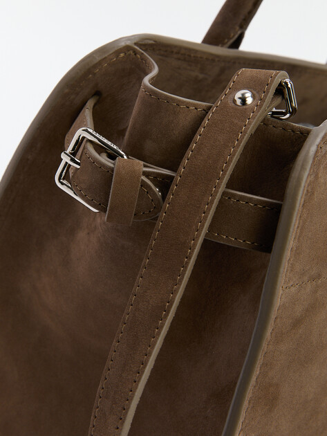 Женский тоут CALZETTI, Артикул ASHLEY MEDIUM, серо-коричневый | 4406296. Ракурс 3 Женский тоут CALZETTI, Артикул ASHLEY MEDIUM, серо-коричневый | 4406296. Ракурс 3