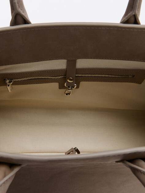 Женский тоут CALZETTI ASHLEY MEDIUM, Артикул ASHLEY MEDIUM, серо-бежевый | 4406299. Ракурс 6