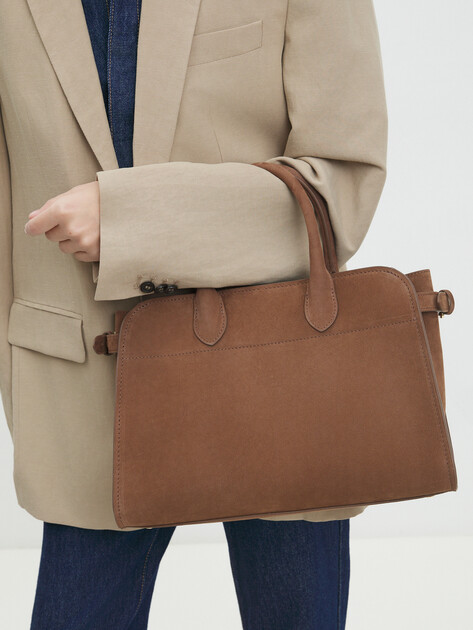 Женский тоут CALZETTI, Артикул ASHLEY MEDIUM, бежево-коричневый | 4406305. Ракурс 6