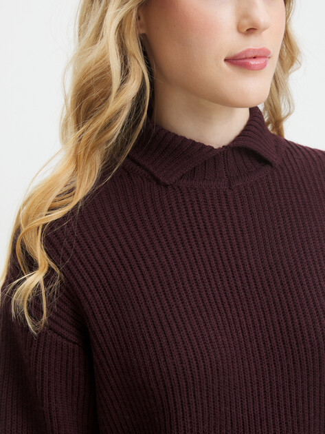 Женский свитер MAISON DAVID, Артикул 2024-059-1, каштановый | 4406560. Ракурс 3