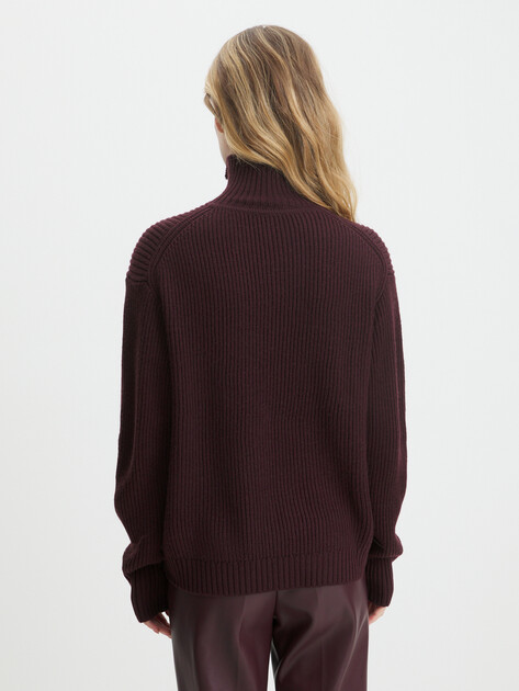 Женский свитер MAISON DAVID, Артикул 2024-059-1, каштановый | 4406560. Ракурс 4