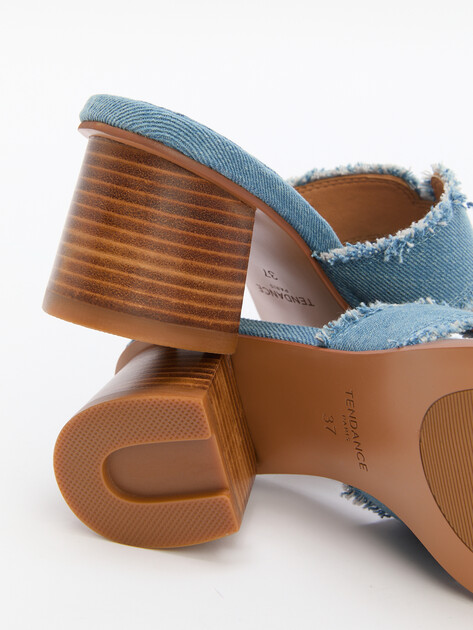 Женские мюли из денима TENDANCE, Артикул SW505-9, серо-синий | 4408381. Ракурс 6 Женские мюли из денима TENDANCE, Артикул SW505-9, серо-синий | 4408381. Ракурс 6