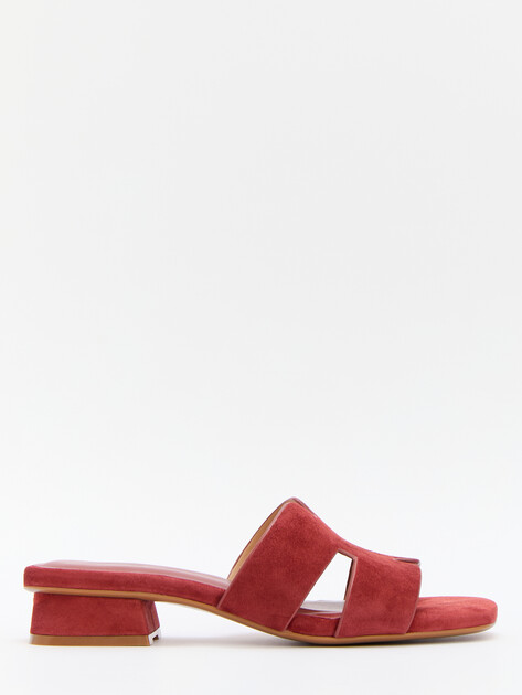 Мюли TENDANCE, Артикул SW501-5, вишневый | 4408909. Ракурс 3 Мюли TENDANCE, Артикул SW501-5, вишневый | 4408909. Ракурс 3