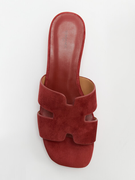 Мюли TENDANCE, Артикул SW501-5, вишневый | 4408909. Ракурс 5 Мюли TENDANCE, Артикул SW501-5, вишневый | 4408909. Ракурс 5