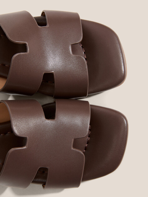 Мюли TENDANCE, Артикул SW501-5, темно-коричневый | 4409091. Ракурс 4