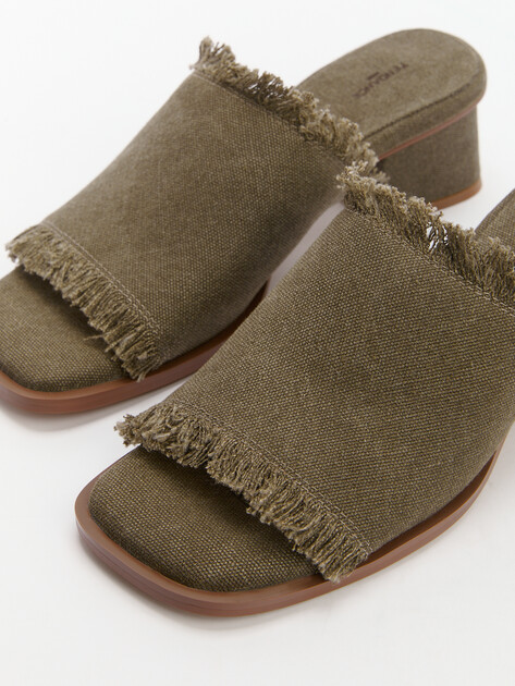 Мюли из денима TENDANCE, Артикул SW503-6, хаки | 4409331. Ракурс 6 Мюли из денима TENDANCE, Артикул SW503-6, хаки | 4409331. Ракурс 6