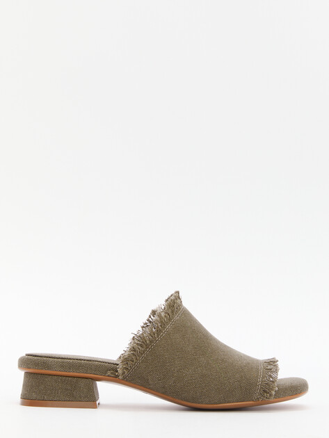 Мюли из денима TENDANCE, Артикул SW501-6, хаки | 4409416. Ракурс 3 Мюли из денима TENDANCE, Артикул SW501-6, хаки | 4409416. Ракурс 3