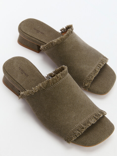 Мюли из денима TENDANCE, Артикул SW501-6, хаки | 4409416. Ракурс 6 Мюли из денима TENDANCE, Артикул SW501-6, хаки | 4409416. Ракурс 6