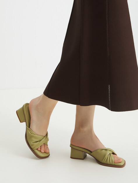 Мюли TENDANCE, Артикул SW503-3, оливковый | 4409572. Ракурс 2 Мюли TENDANCE, Артикул SW503-3, оливковый | 4409572. Ракурс 2