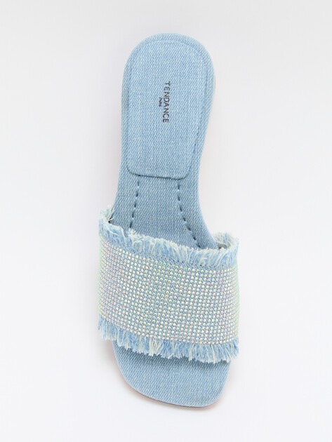 Женские мюли из денима TENDANCE, Артикул SW501-2, голубой | 4409866. Ракурс 5 Женские мюли из денима TENDANCE, Артикул SW501-2, голубой | 4409866. Ракурс 5