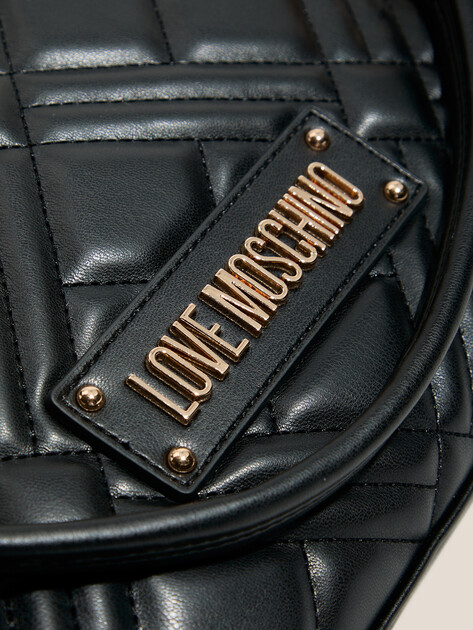 Женская сумка  LOVE MOSCHINO QUILTED BAG, Артикул JC4145PP SS25, черный | 4410195. Ракурс 2