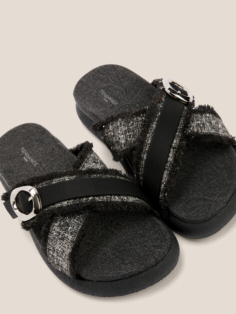 Женские шлепанцы из денима TENDANCE, Артикул DL2510-3, черный | 4411605. Ракурс 5 Женские шлепанцы из денима TENDANCE, Артикул DL2510-3, черный | 4411605. Ракурс 5