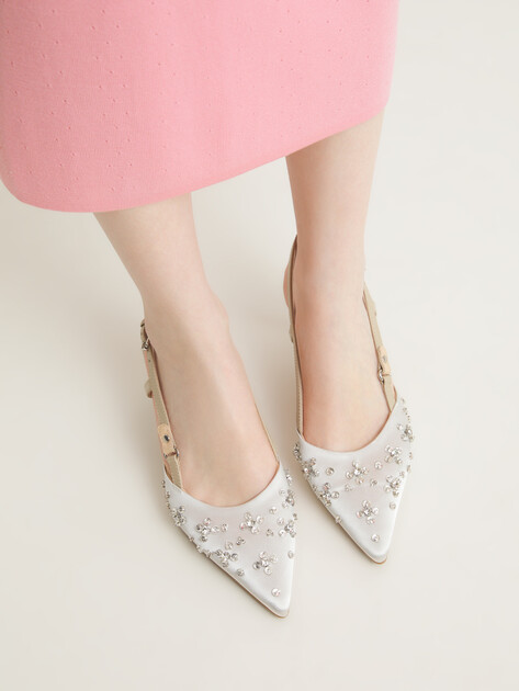 Женские туфли с открытой пяткой (слингбэк) TENDANCE, Артикул GLC7949-01, жемчужный | 4413896. Ракурс 2