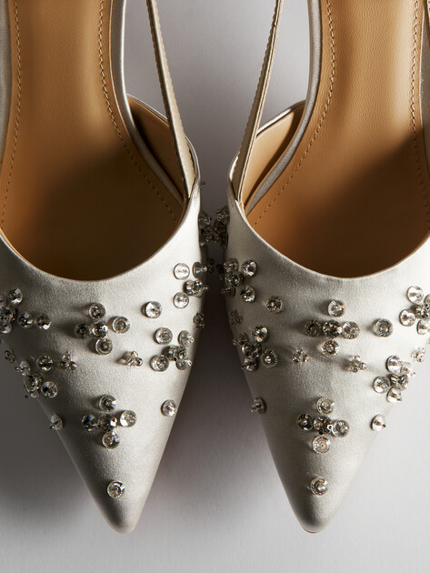 Женские туфли с открытой пяткой (слингбэк) TENDANCE, Артикул GLC7949-01, жемчужный | 4413896. Ракурс 6