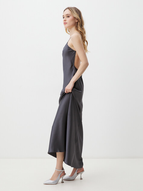 Женские туфли с открытой пяткой (слинг-бэк) TENDANCE, Артикул GLC4900-01, серебряный | 4414207. Ракурс 2