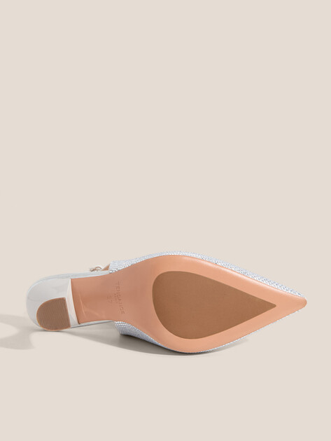 Женские туфли с открытой пяткой (слинг-бэк) TENDANCE, Артикул GLC4900-01, серебряный | 4414207. Ракурс 7