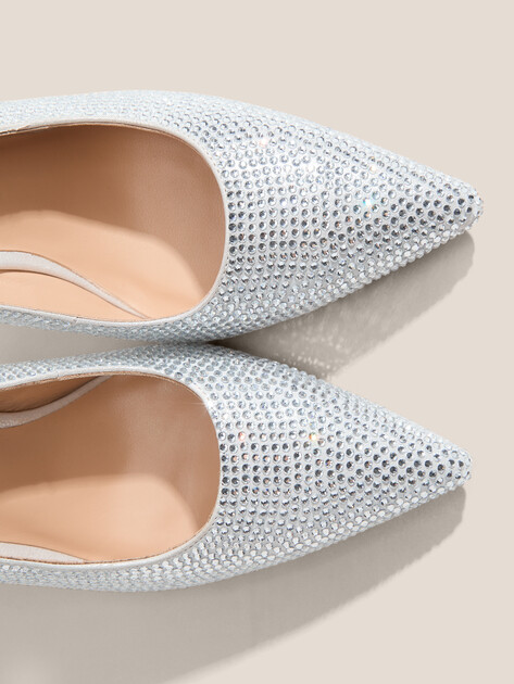 Женские туфли с открытой пяткой (слинг-бэк) TENDANCE, Артикул GLC7534-01, серебряный | 4414992. Ракурс 3