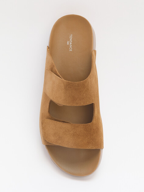 Женские шлепанцы TENDANCE, Артикул GLC7728-01, зеленовато-коричневый | 4415324. Ракурс 5