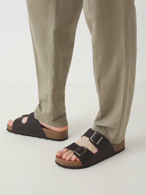 Мужские шлепанцы BIO GREEN, Артикул 14880-M-PT60-1-GEL-R, шоколадный | 4415592. Ракурс 2